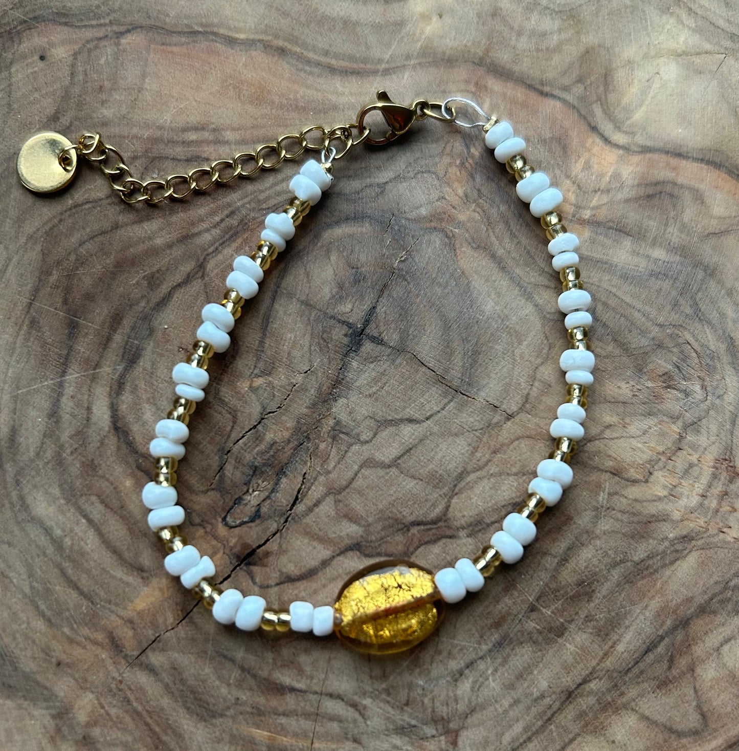 Bracelet golden glow white✨🤍