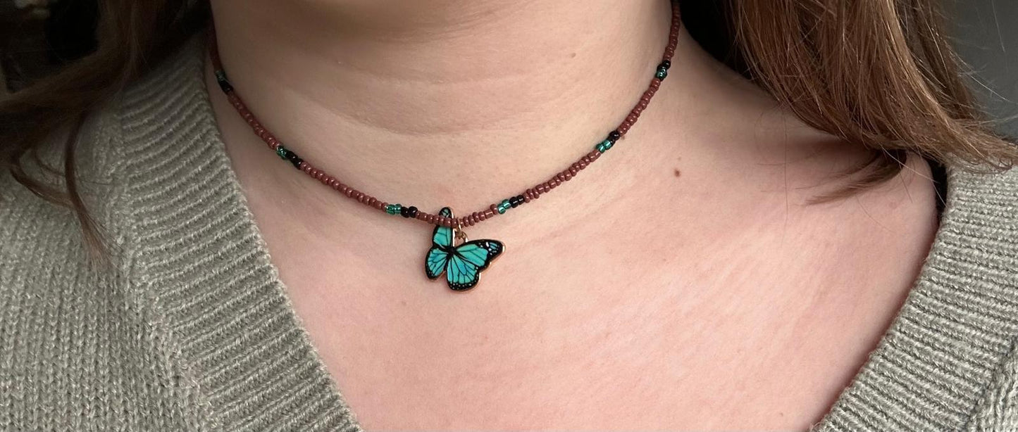 Necklace butterfly lover gold🦋✨