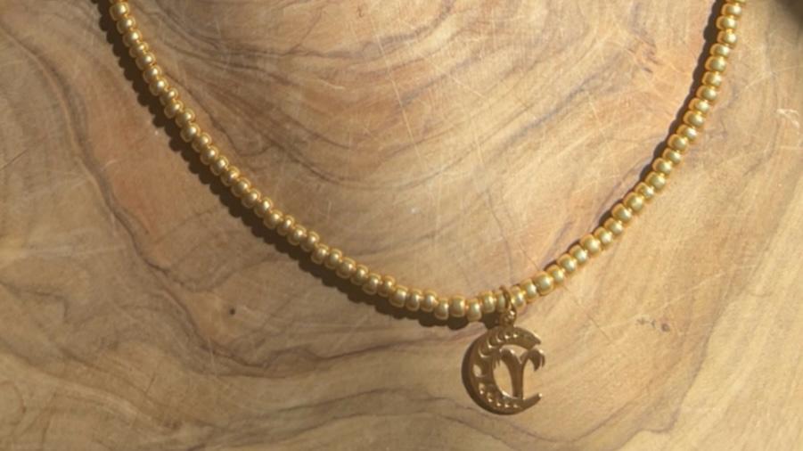 Necklace zodiac Aries gold♈