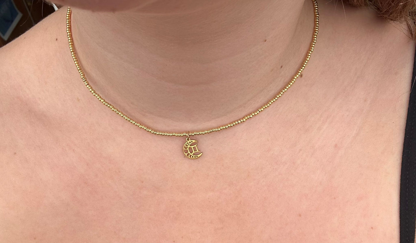 Necklace gemini gold♊️👯♀️