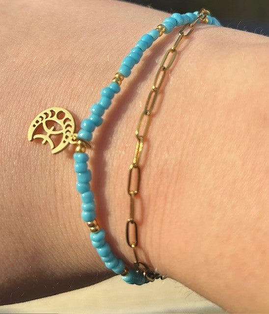 Bracelet zodiac pisces gold ✨♓️💙