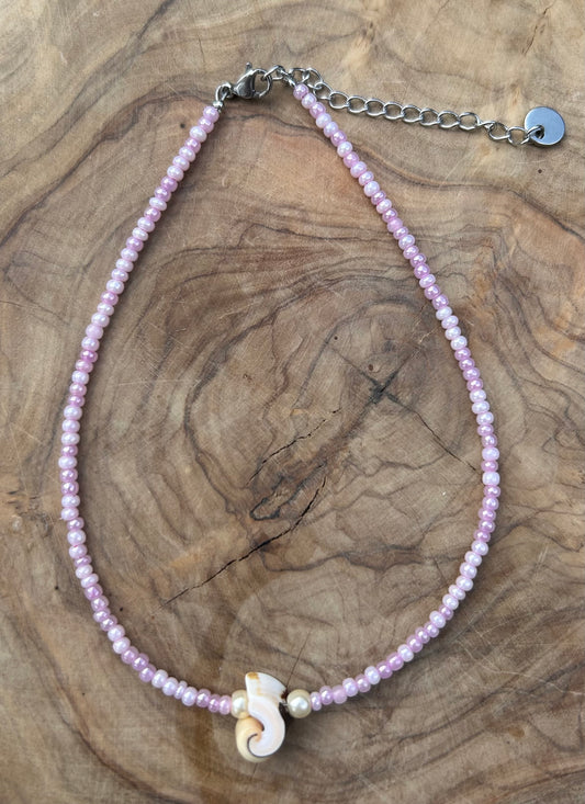 Anklet pink seashell🐚💕