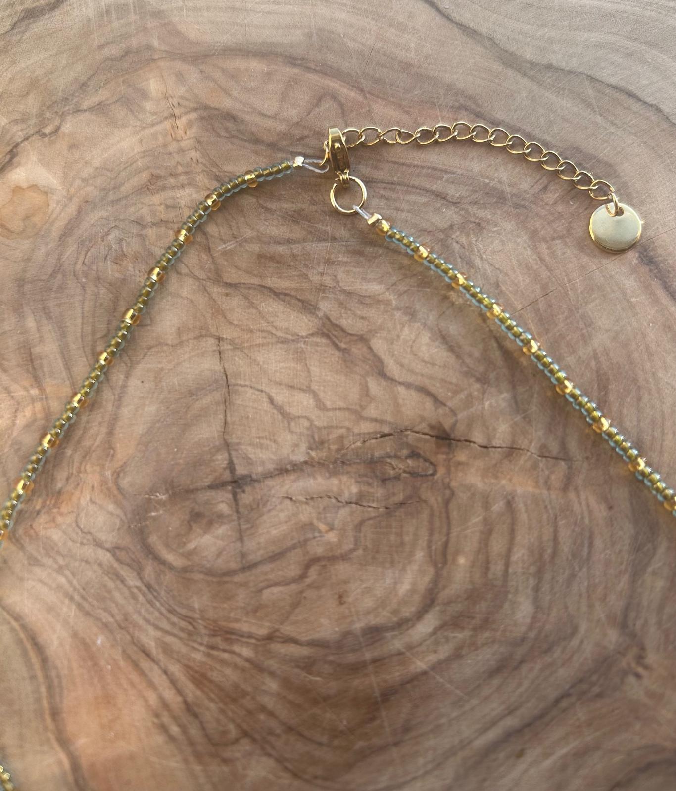 Necklace greenie golden💚✨⭐️