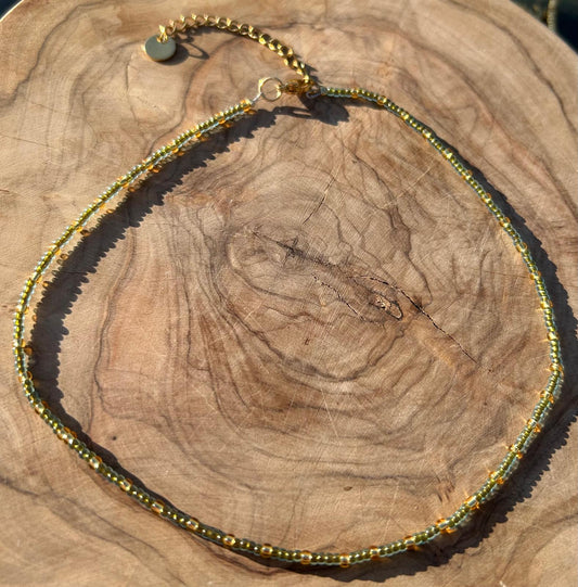 Necklace greenie golden💚✨⭐️