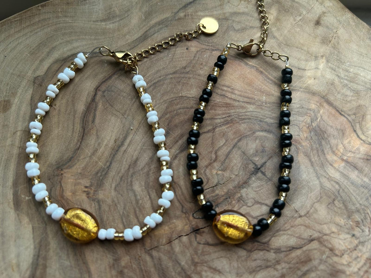 Bracelet golden shimmer white🤍✨