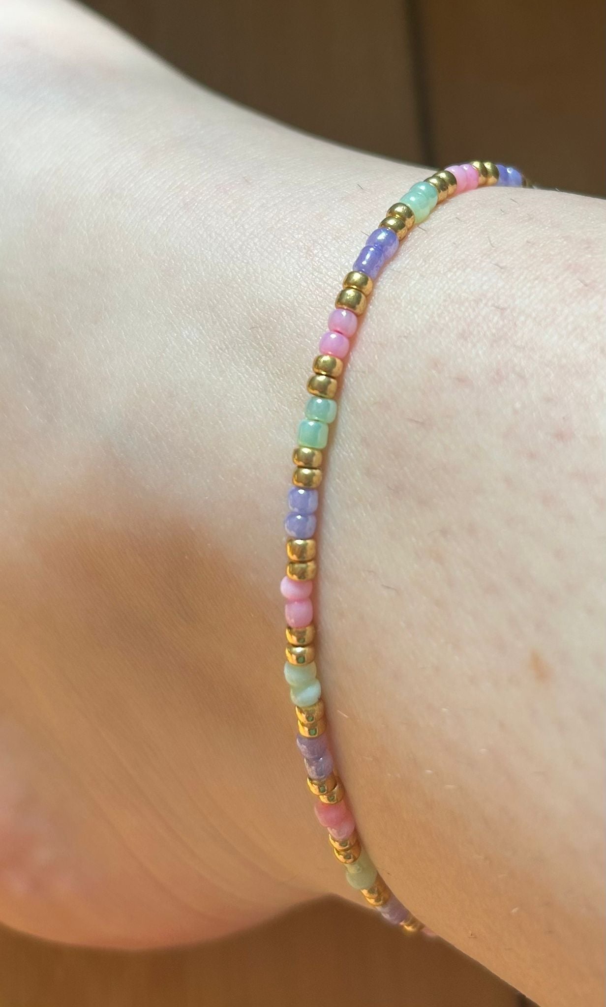 🌈 Pastel Dream Anklet