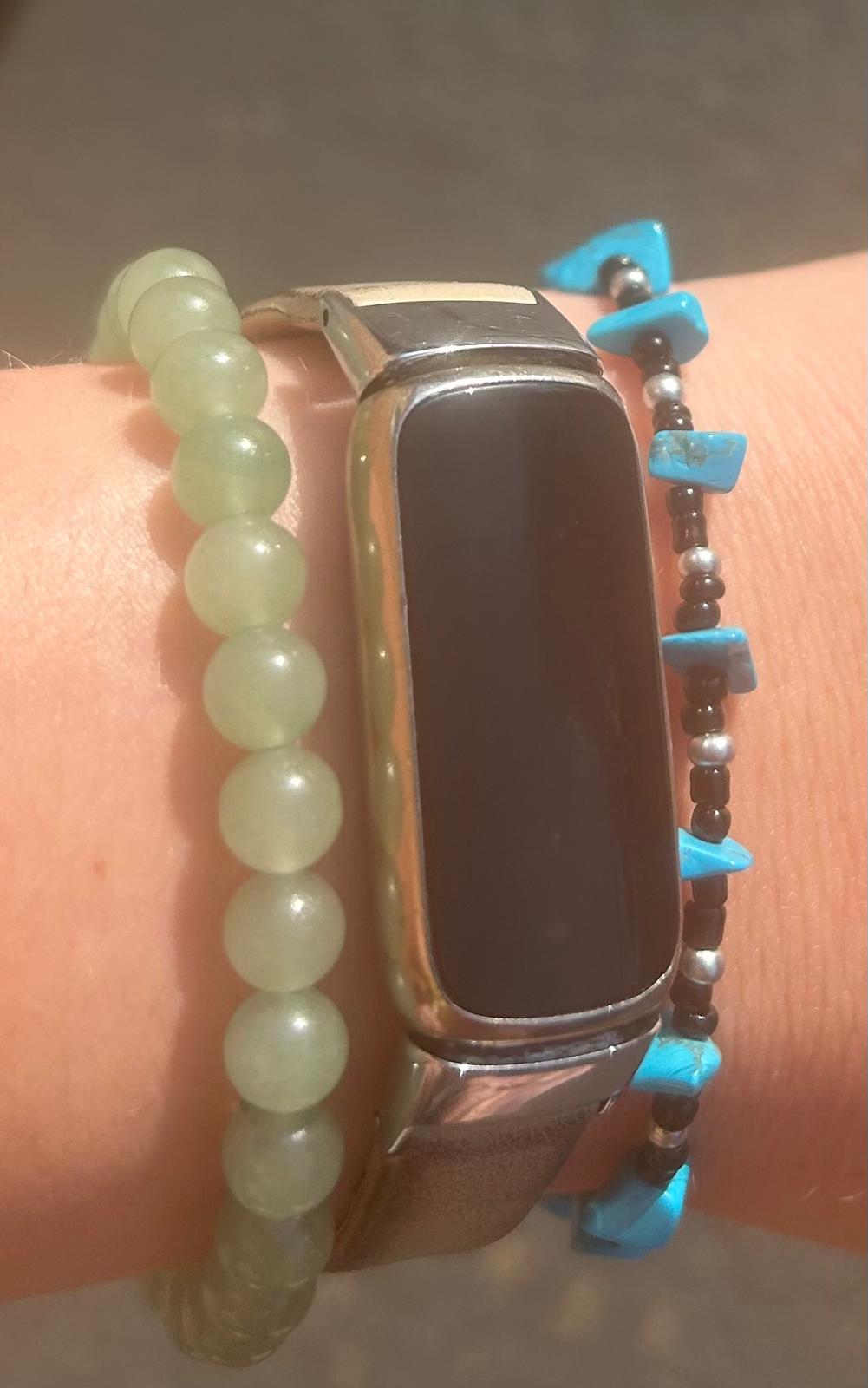 Bracelet twilight Turkoois🩶🖤🩵
