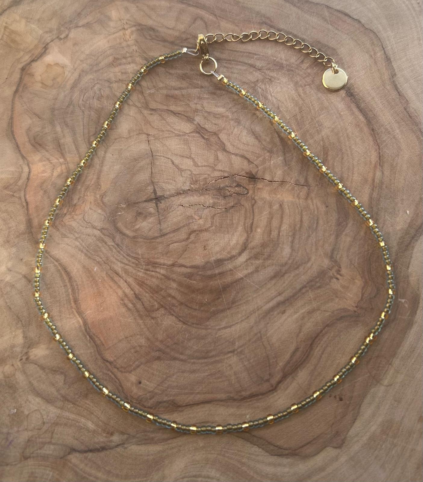 Necklace greenie golden💚✨⭐️