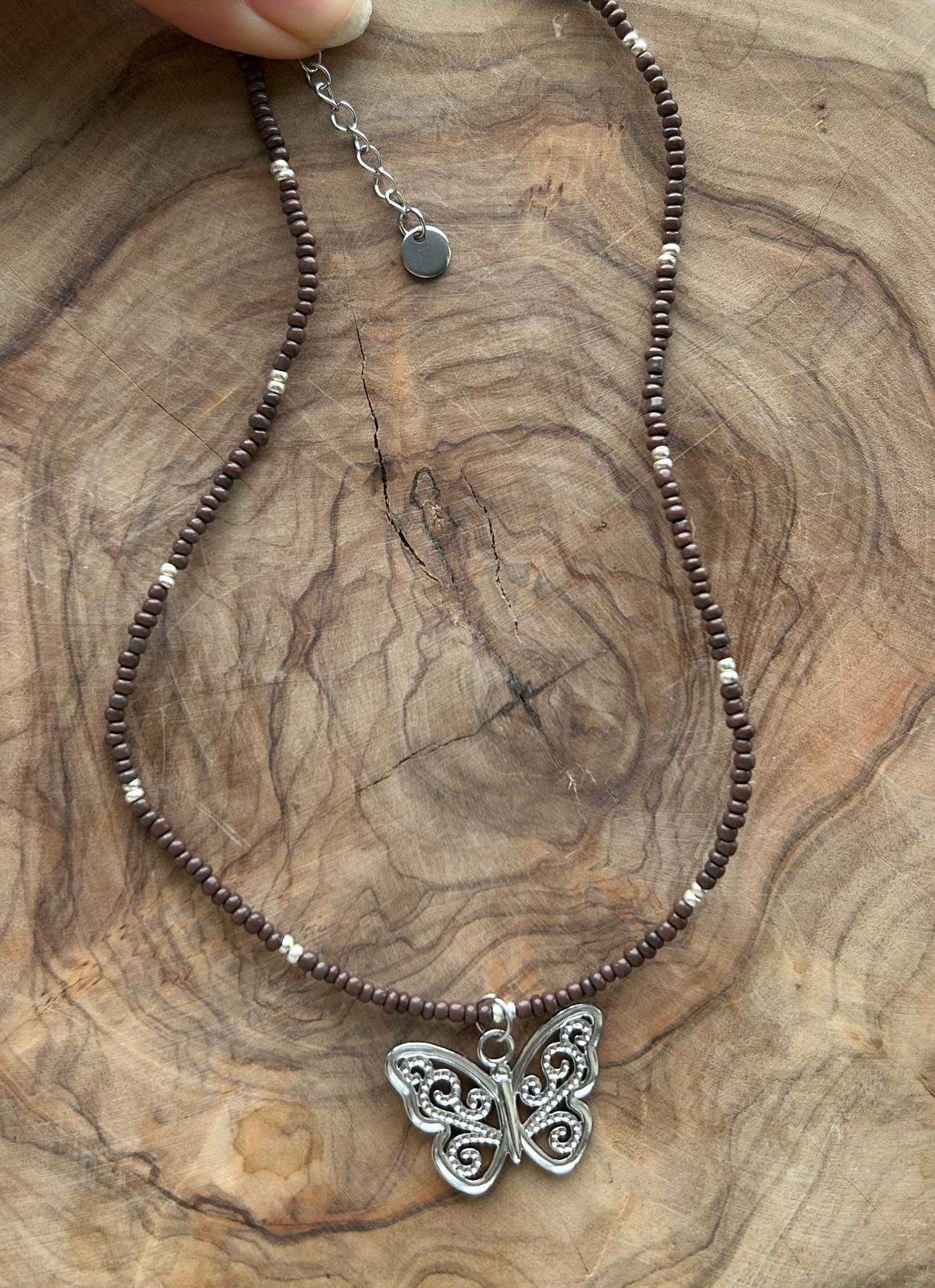 Necklace butterfly lover silver🦋