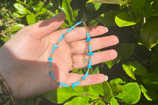 Anklet golden shine & turkoijs🩵✨