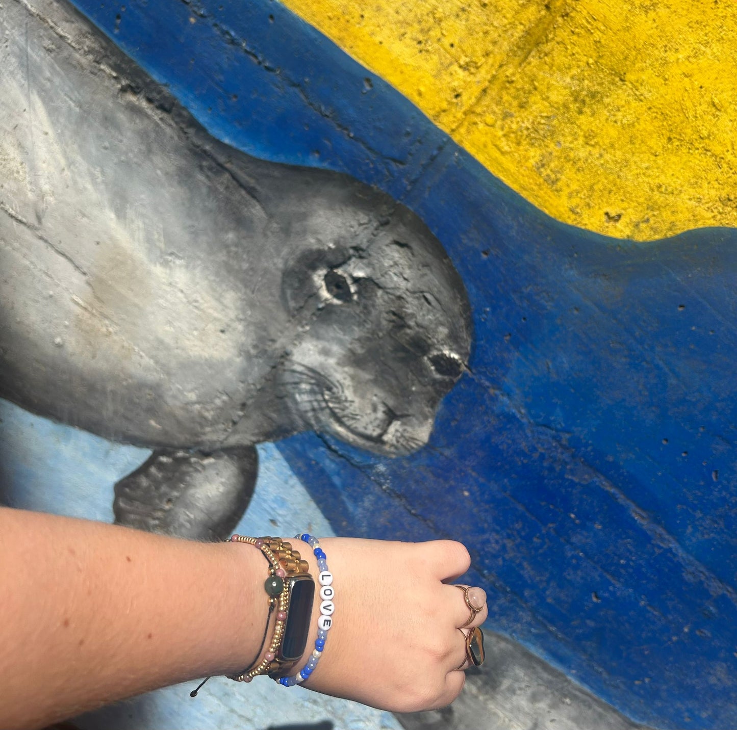 Bracelet blue love silver🩵💙