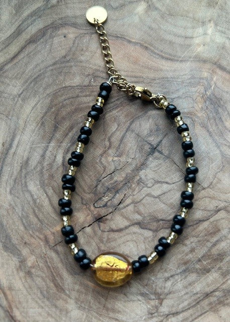 Bracelet golden shimmer black ✨🖤